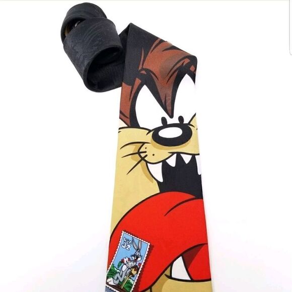 Vintage Looney Tunes Stamp Collection Necktie - Picture 3 of 7